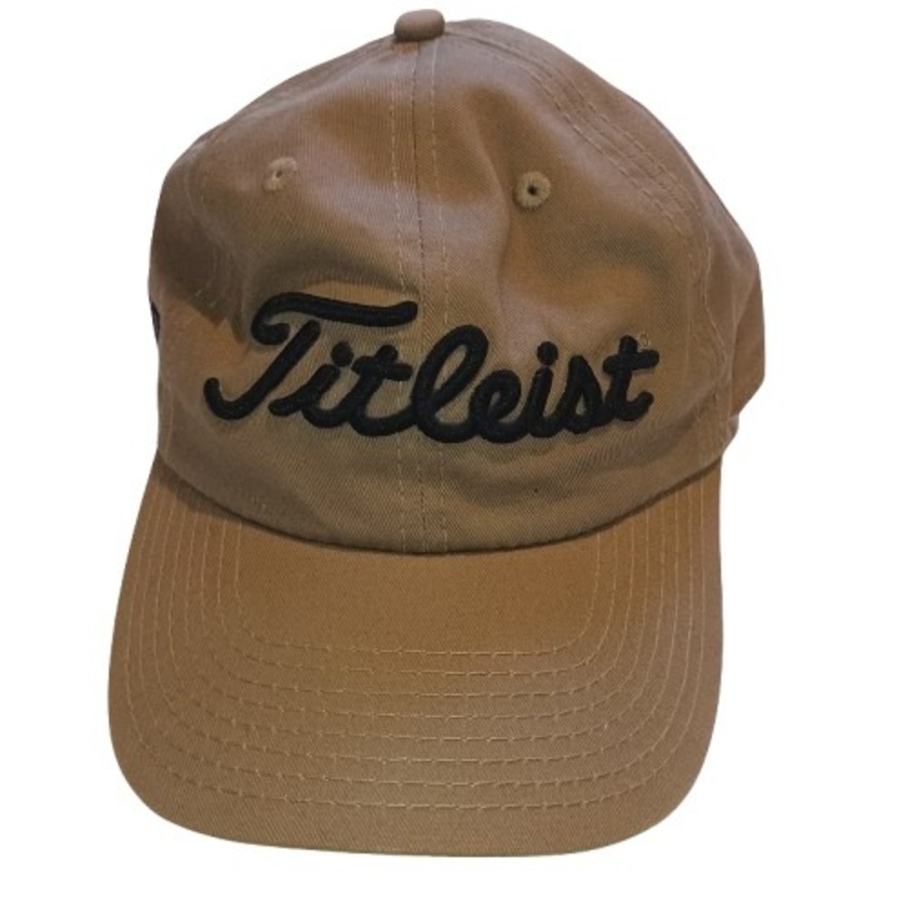 Titleist ASCE Golf Baseball Hat Cap Khaki Tan Embroidered 100% Cotton RN# 11493
